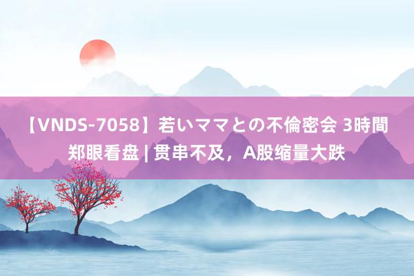 【VNDS-7058】若いママとの不倫密会 3時間 郑眼看盘 | 贯串不及，A股缩量大跌