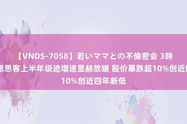 【VNDS-7058】若いママとの不倫密会 3時間 爱好意思客上半年级迹增速显赫放缓 股价暴跌超10%创近四年新低